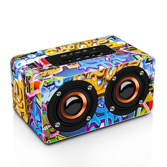 Portable Wooden Bluetooth Wireless Speaker