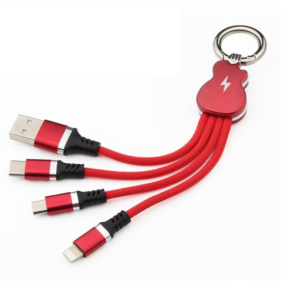Multi 3 In 1 Micro USB Type-C Charging Cable