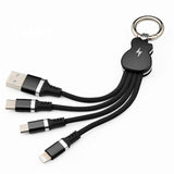Multi 3 In 1 Micro USB Type-C Charging Cable