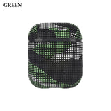 Camouflage Leather Earphone Case For Apple Airpods