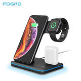 15W Qi Wireless Charger Stand For Iphone