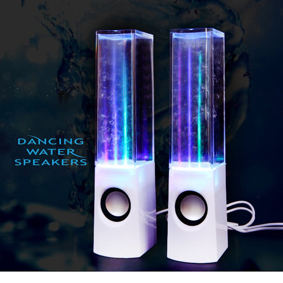 LED Light Dancing Water Speakers Music Fountain