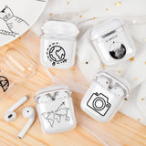 Transparent Cute Cartoon Case For AirPods