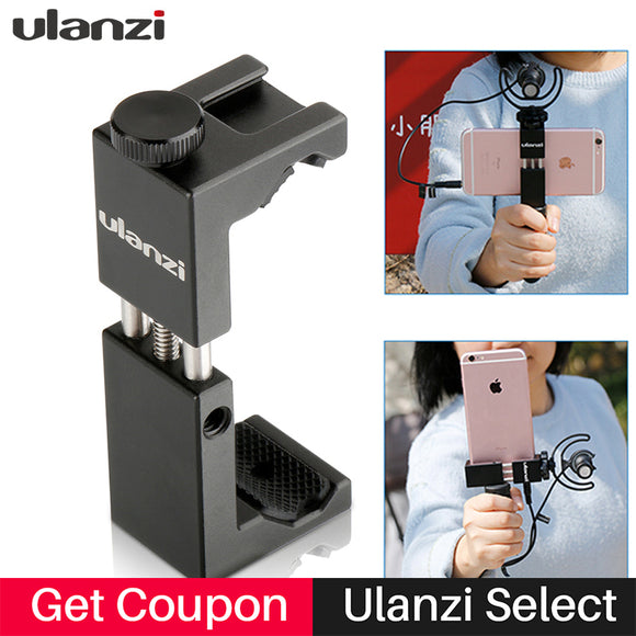 Aluminium Mobile Phone Tripod Mount Clamp Holder
