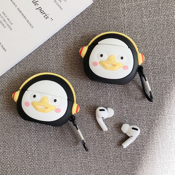 For AirPods Cartoon Cute Penguin Case