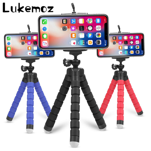 Universal Smartphone Adjustable Mini Flexible Sponge octopus Tripod