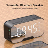 Bluetooth Speaker with FM Radio LED Mirror