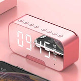 Bluetooth Speaker with FM Radio LED Mirror