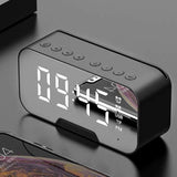 Bluetooth Speaker with FM Radio LED Mirror