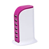 Universal Multi 6 Port Fast USB HUB Charger